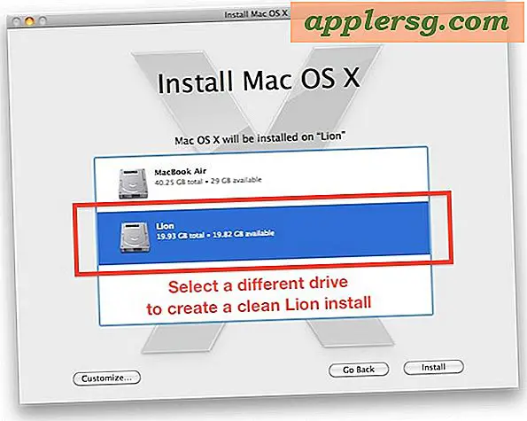 De installatie van Lion Clean van Mac OS X uitleggen