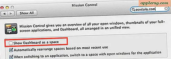 Définir le tableau de bord pour passer la souris sur le bureau sous Mac OS X