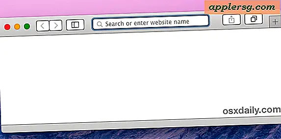 Slik skjuler du Safari Favoritt Bokmerke Meny URL Dropdown i Mac OS X