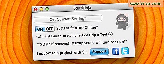 ปิดเสียงการบู๊ต Mac Bootdown ด้วย StartNinja สำหรับ OS X Lion