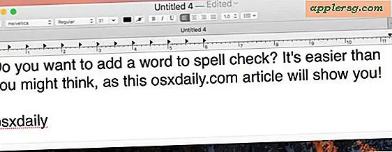 Sådan tilføjes et ord eller stavning til stavekontrol på Mac