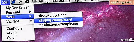 Ontvang supersnelle SSH-snelkoppelingen van de Mac OS X-menubalk met shuttle