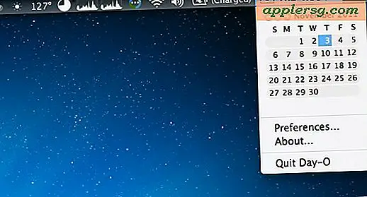 Erhalte einen Kalender in der Mac OS X Menüleiste mit Day-O, einem Datums- und Zeitaustausch
