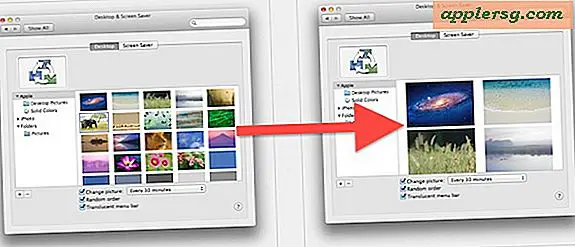 Erhöhen Sie die Größe der Desktop-Hintergrundbilder in den Systemeinstellungen