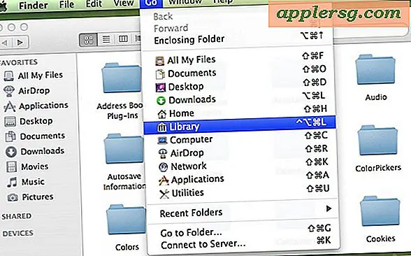 Maak een sneltoets om snel naar de map Gebruikersbibliotheek in OS X te gaan