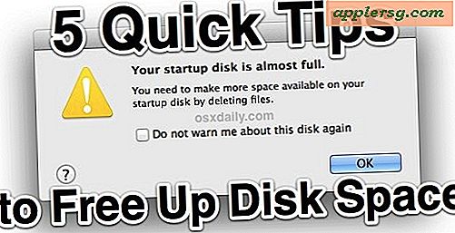 Frigør diskplads i Mac OS X med 5 hurtige tip