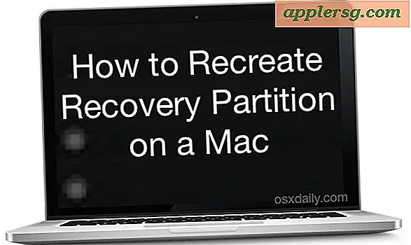 Sådan genskabes gendannelsespartitionen i Mac OS X