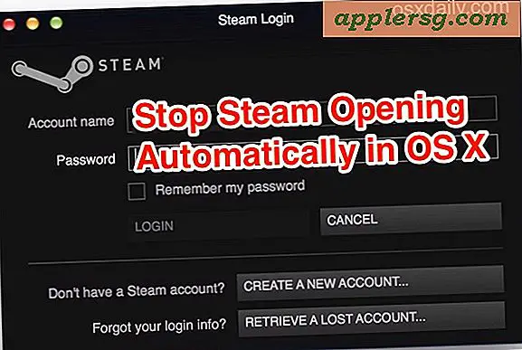 Wie man Steam Opening automatisch in Mac OS X stoppt