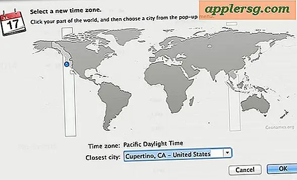 Aktivér tidszoneunderstøttelse i kalenderapp til Mac OS X