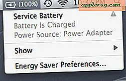 Indikator Baterai Layanan di Mac OS X