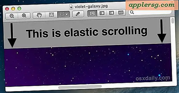 Deaktivieren Sie Elastic (Rubber Band) Scrollen unter Mac OS X