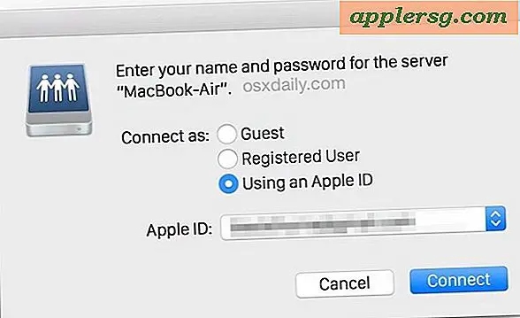 Verwenden Sie die Apple ID zum Freigeben von Dateien unter Mac OS X, ohne neue Benutzerkonten für das Netzwerk zu erstellen