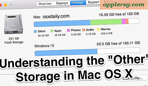 Hvilket "andet" lagerplads er i Mac OS X og hvordan du rydder det op