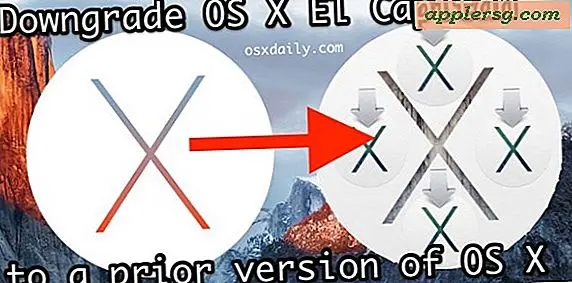 Sådan nedgraderes fra OS X El Capitan & Gendan til tidligere Mac OS X Version
