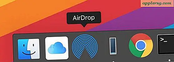 Så här lägger du till AirDrop till Dock på Mac för snabb åtkomst