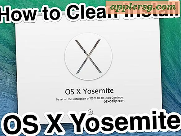 Hoe schoon te maken Installeer OS X Yosemite