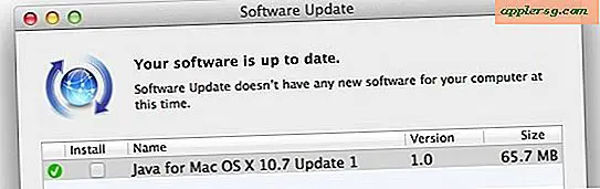 Java-update voor Mac OS X 10.7 & 10.6 beschikbaar via Software-update
