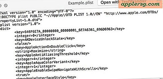 Sådan konverteres plistfiler til XML eller Binary i Mac OS X