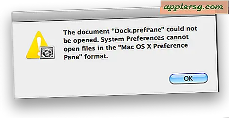 โหลด Dock.prefPane ข้อผิดพลาดใน Snow Leopard