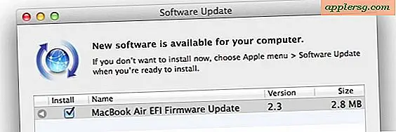 EFI Firmware-updates voor MacBook Air, iMac, MacBook Pro Breng Lion Internet Recovery naar 2010-modellen