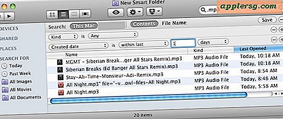 Come utilizzare Smart Folders in Mac OS X.