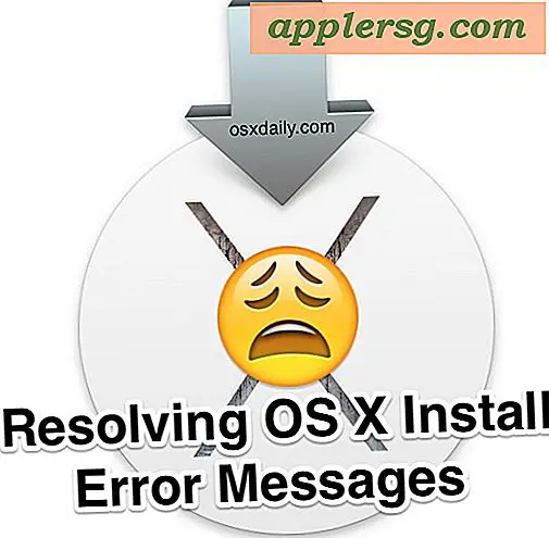 Fixing OS X Installer fejl "kan ikke verificeres" og "fejl opstod under forberedelsen af ​​installationen"