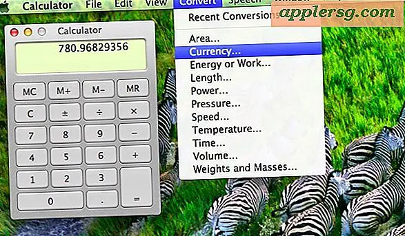 Wie man Währung in Mac OS X mit Rechner-App umwandelt
