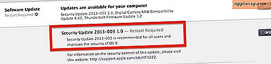 OS X-beveiligingsupdate 2013-003 uitgebracht voor Mac-gebruikers