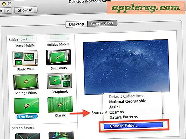 Machen Sie in Mac OS X einen Bildschirmschoner aus Ihren eigenen Bildern