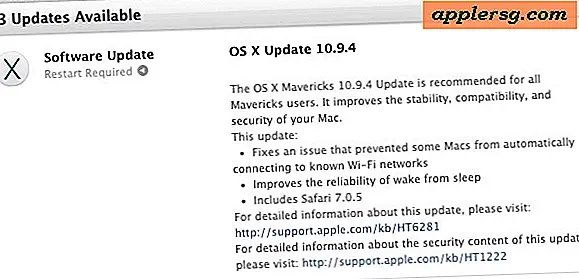OS X 10.9.4 Update Udgivet med Wi-Fi Bug Fix og Sovevågopløsning