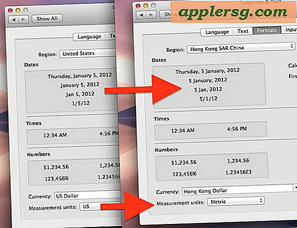 เปลี่ยนการตั้งค่าภูมิภาคชุดหน่วยการวัดรูปแบบวันที่และสกุลเงินใน Mac OS X