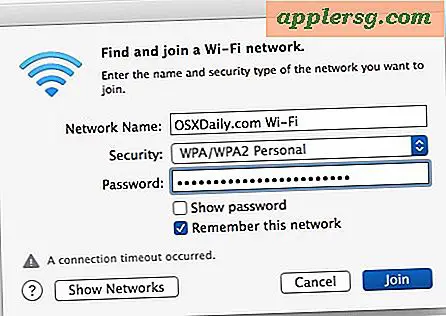 Het oplossen van Wi-Fi "Connection Timeout Occurred" Errors on Mac OS X