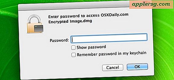 पासवर्ड एन्क्रिप्टेड डिस्क छवियों के साथ मैक ओएस एक्स में फ़ोल्डर और फ़ाइलों को सुरक्षित रखें
