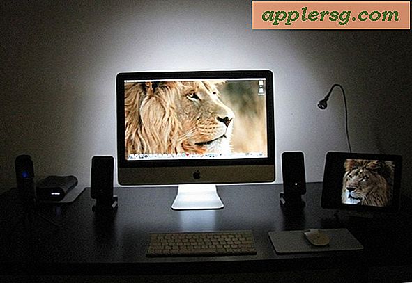 Mac-setups: iMac 27 "met achtergrondverlichting en iPad 2