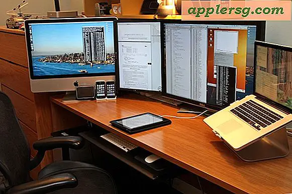 Mac-opsætninger: iMac + MacBook Pro + Eksterne skærme + iPad + iPhone