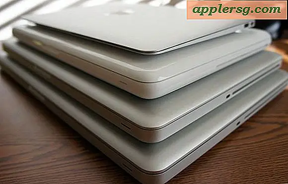 Mac setups: stapel Mac-laptops
