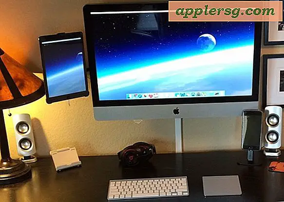 Mac-installatie: iMac 27 "met wandmontage met iPad als dubbele display