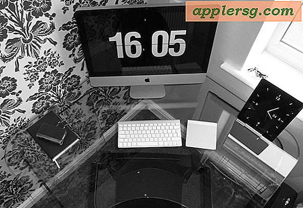 Mac setups: Minimale iMac & iPad Desk