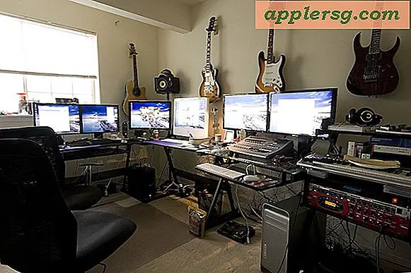 Mac-inställningar: iMac, Mac Pro med dubbla skärmar, MacBook Pro och ett par datorer