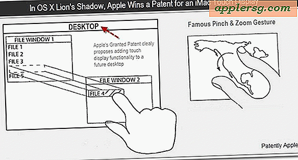 New Mac Touch Patent Surfaces, zeigt Benutzeroberflächenmanipulation durch Berührung