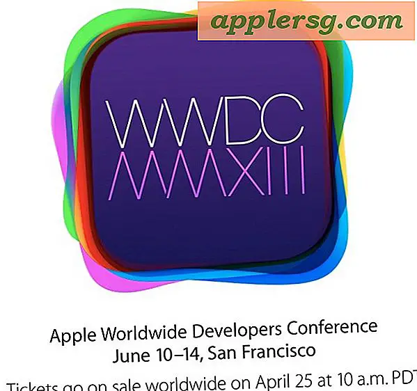 WWDC 2013 Termine bekannt gegeben für Juni 10-14, Tickets zum Verkauf 25. April um 10 Uhr PST