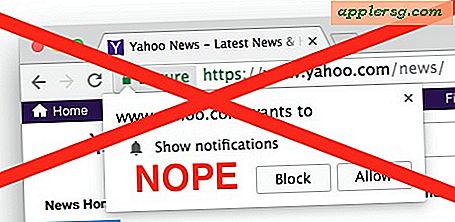 Sådan deaktiveres websider "Vis notifikationsanmodninger" i Chrome